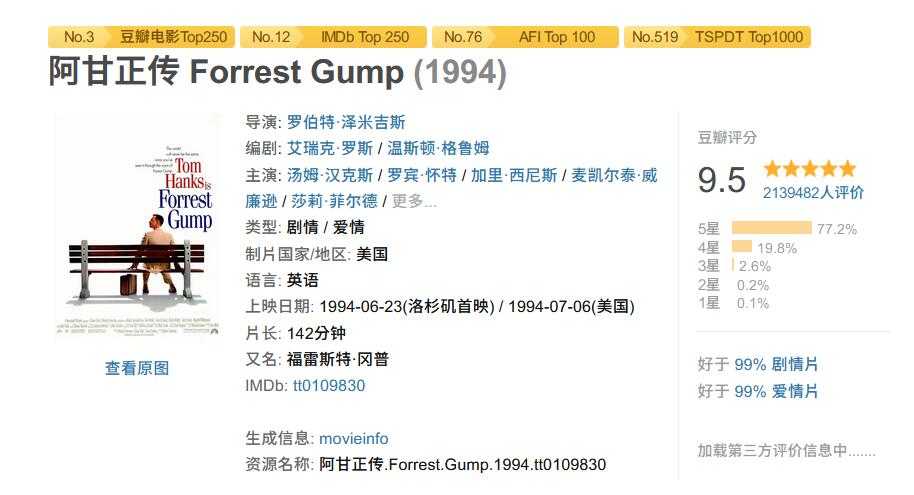 《阿甘正传》(1994)4K REMUX 杜比视界版 添加国语音轨+特效字幕 无损封装 【85.3GB】阿里云盘