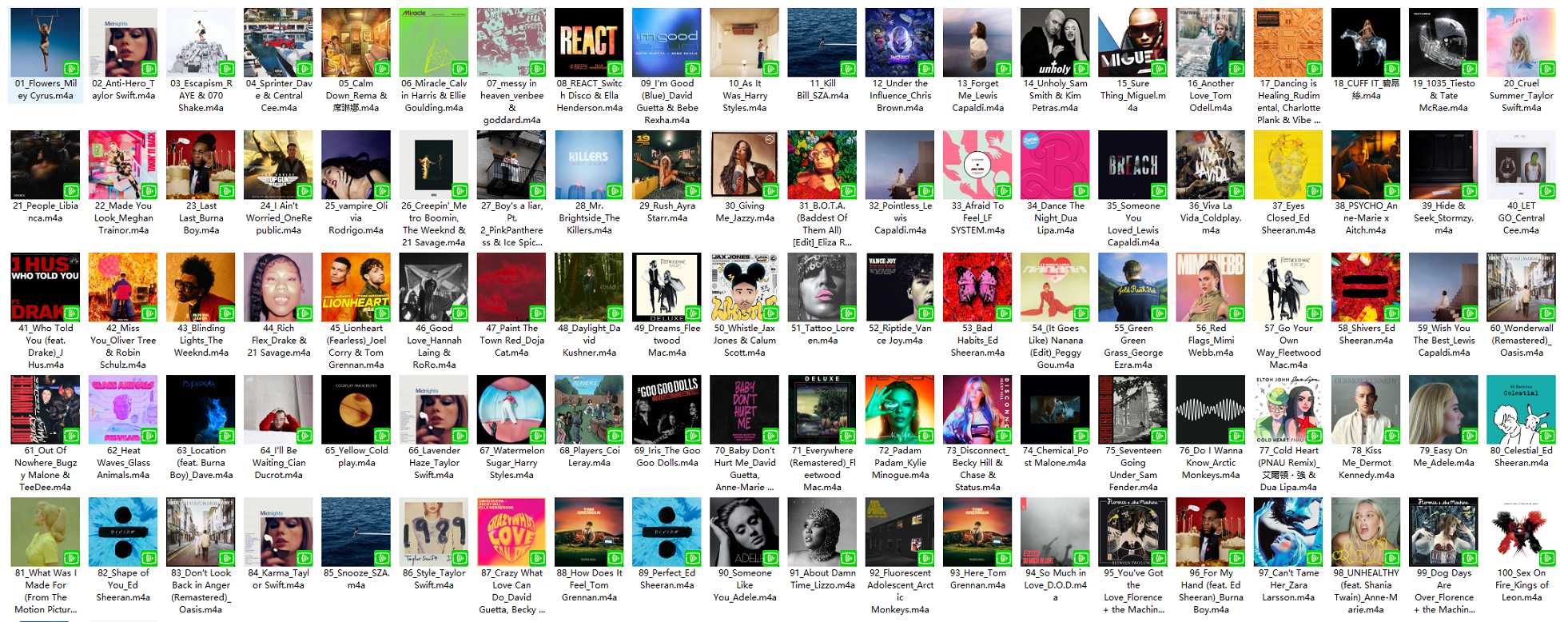 【AAC】Apple Music 2023百大热门歌曲:英国