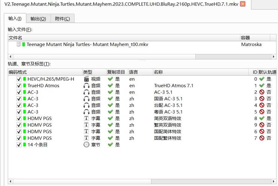 V2版《忍者神龟:变种大乱斗》4K REMUX【杜比视界】【国粤台三配】【国配双语特效四字幕】【46.1GB】