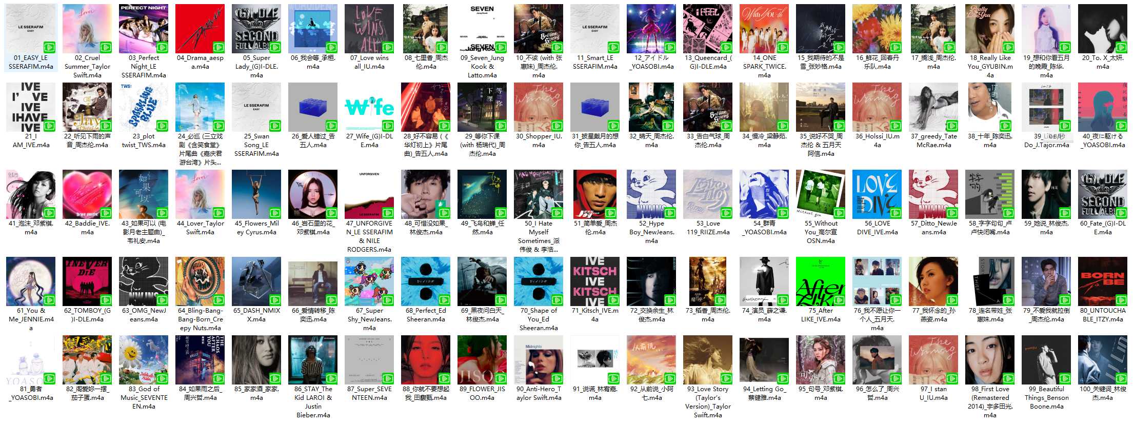 【AAC】Apple Music Top 100：台湾（2024-03-06）