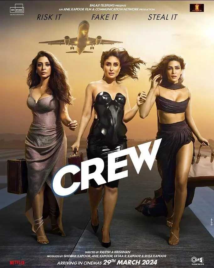 空中乘务员 The Crew 2024??:宝莱坞颜值天花板!美丽空姐半年走私3千亿黄金!印度最新热播犯罪喜剧电影!